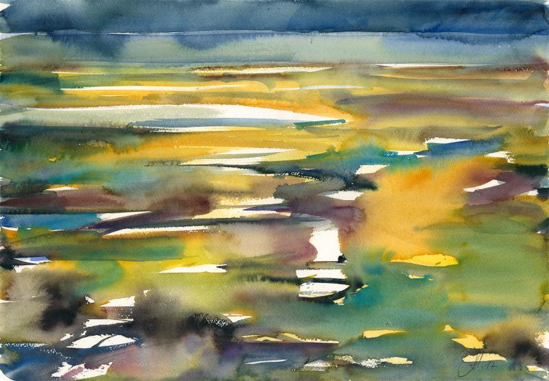 Expressive Aquarellmalerei