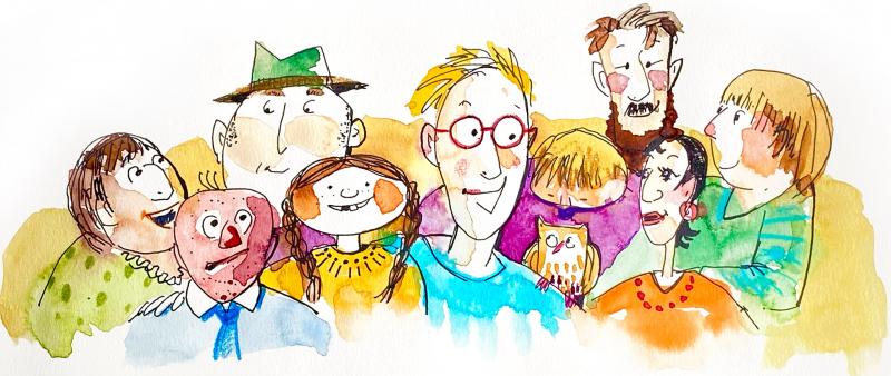 Mit Spaß zeichnen lernen - Freche Köppe