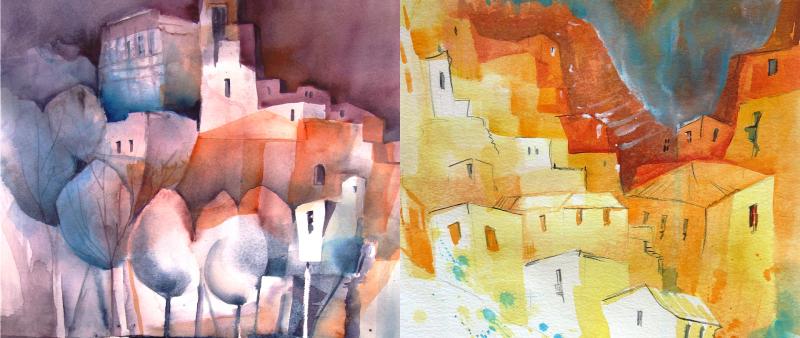 After Work: Positiv denken, negativ malen! Negativmalerei im Aquarell