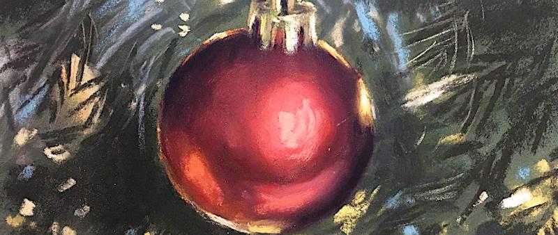 After Work: Christbaumkugel in Pastell
