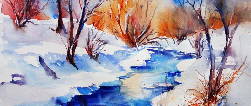 After Work: Das atmosphärische Winteraquarell