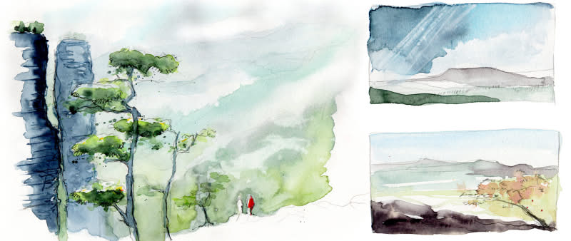 After Work - Kursreihe: Landschaften, Wind & Wetter sketchen – trocken und nass
