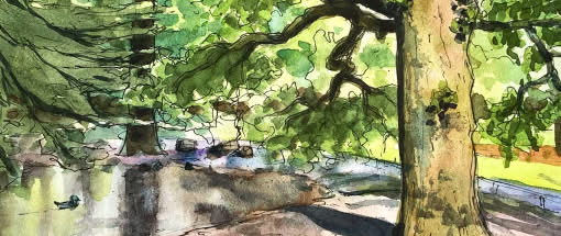 After Work: Herbst im Landschaftsaquarell