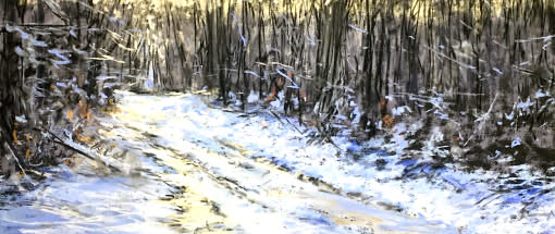 After Work: Winterlandschaft in Pastell