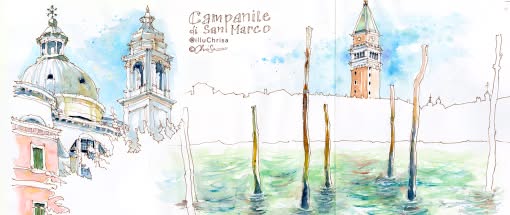 Venedig entdecken und sketchen