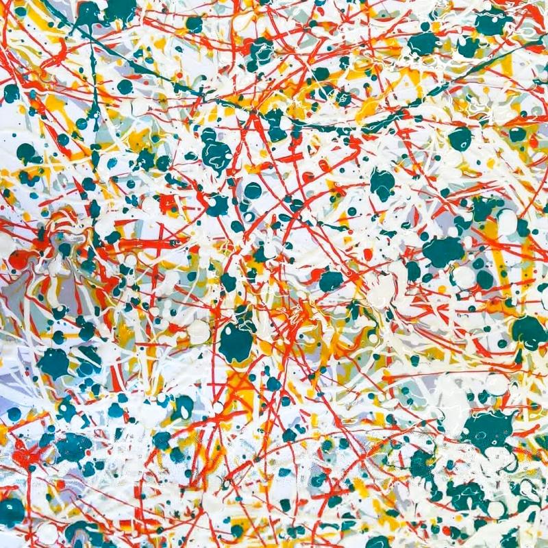 Actionpainting auf kleinem Format