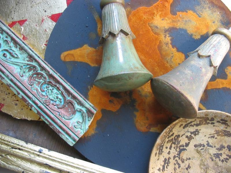 Mit Rost, Grünspan und Patina experimentieren, malen und verzaubern