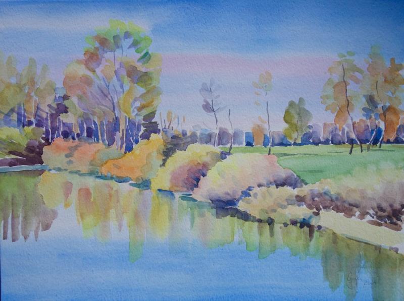 Bayrische Landschaften in Aquarell