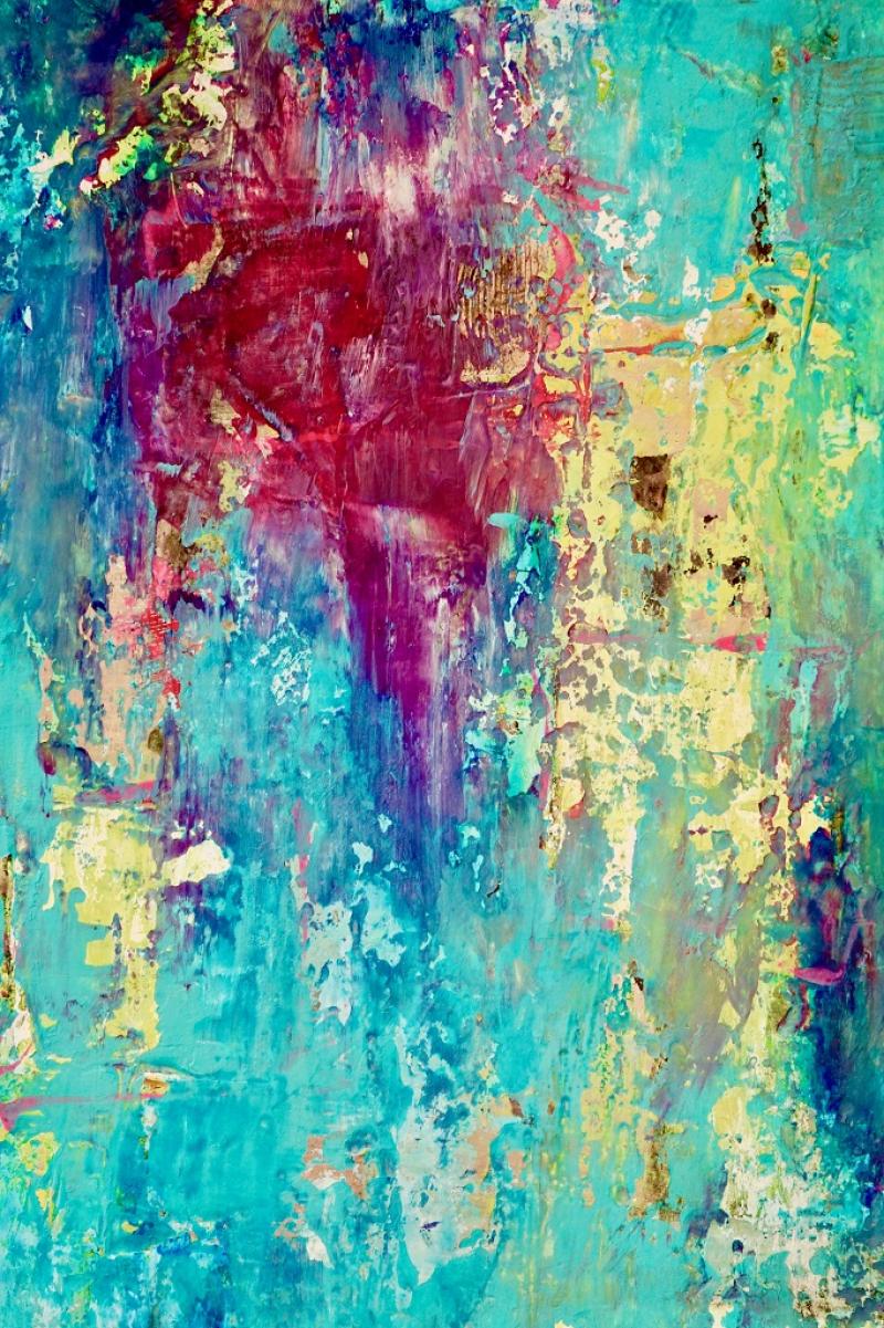 Mixed Media mit Akademie Acryl color Ink