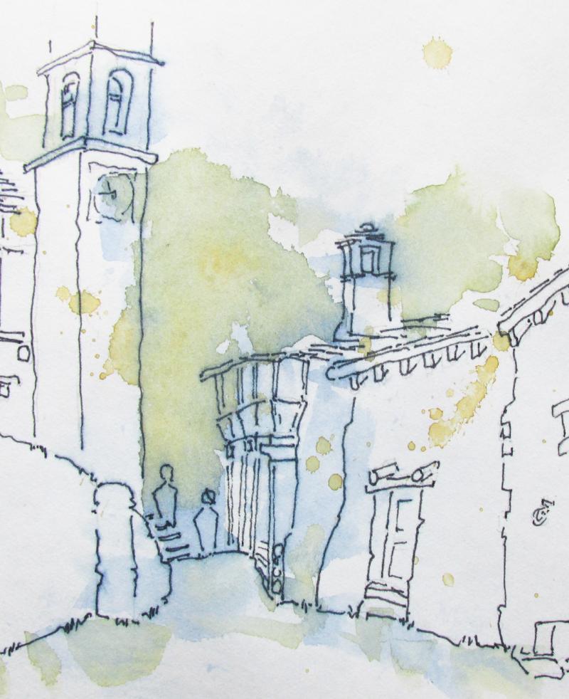 Reiseskizzen und Urban Sketching