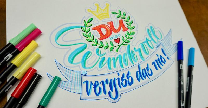 Lettering und Illustration - humorvolles Schreiben und Skizzieren