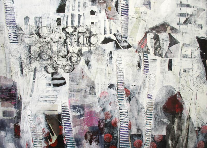 Cross Over - Freie Malerei und Collage