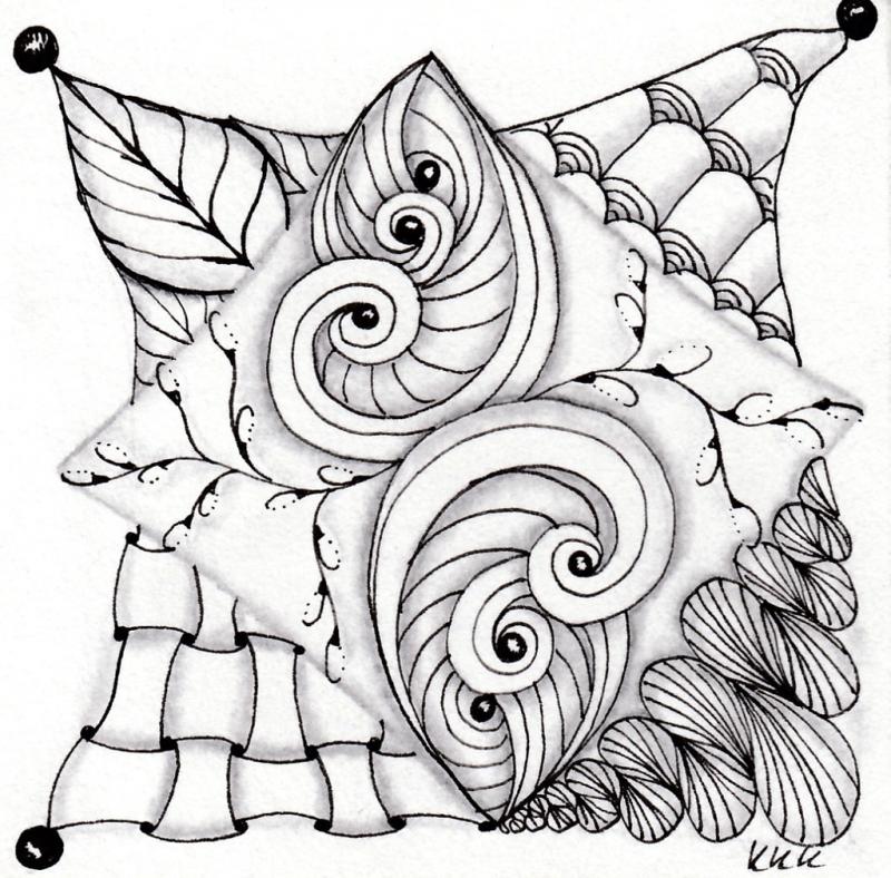 Zentangle® Basiskurs – in die Entspannung zeichnen