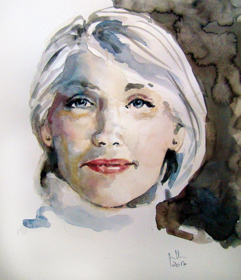 Portrait in Aquarell