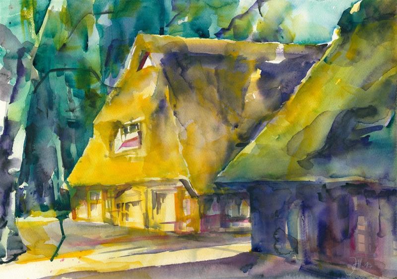 Experimentelle Aquarellmalerei