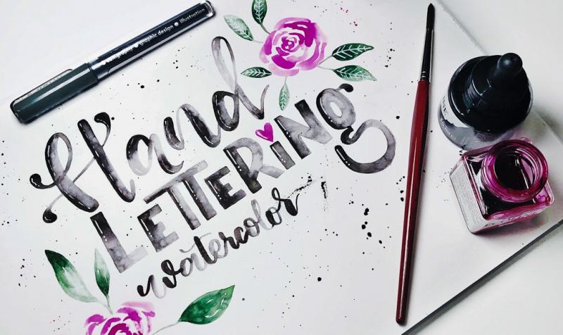 Handlettering & Watercolor