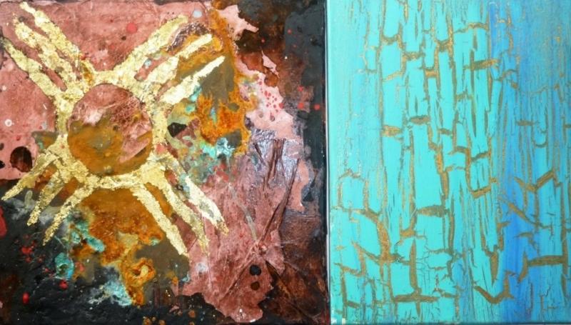 Die Mischung macht's: Experimentieren mit Patina, Lack und Rost