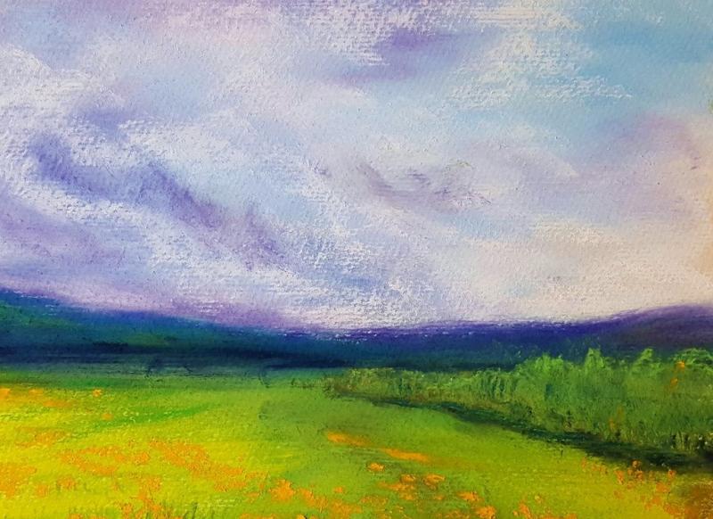 Zwischen Himmel und Erde - leuchtende Pastell-Landschaften