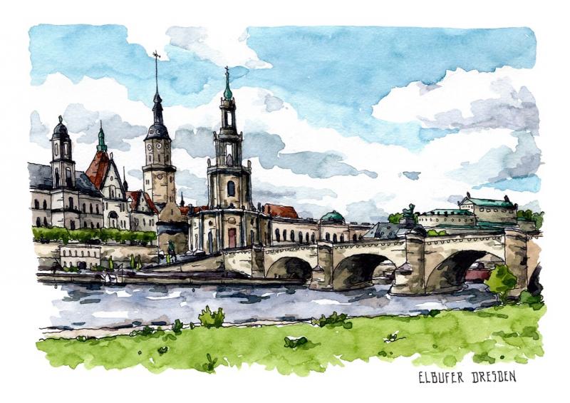 Maltechniken fürs Urban Sketching live erleben